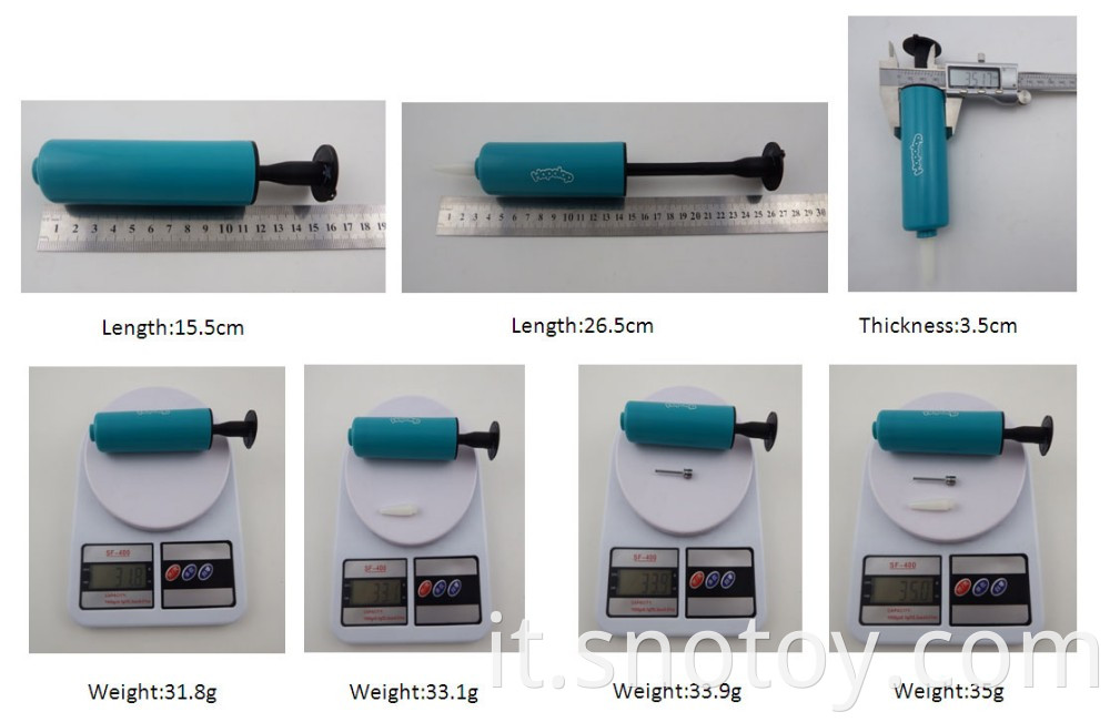 Pompa a mano da 6 pollici pompa in plastica di piccole dimensioni con pompa di materiale PP
